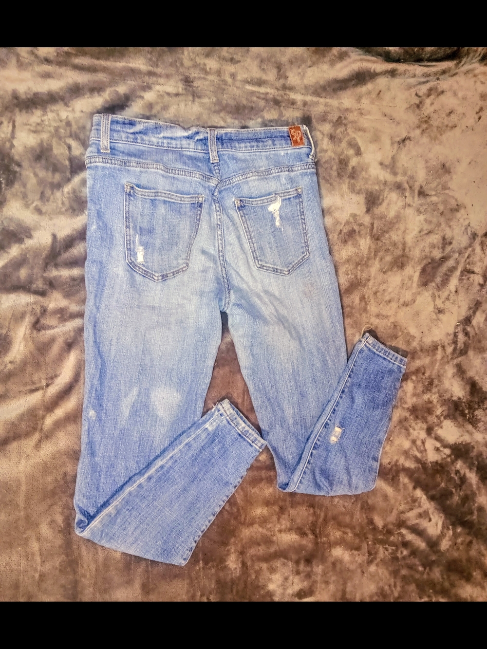 Distress Boyfriend Cut Jeans Size 5 By Sneak Peek